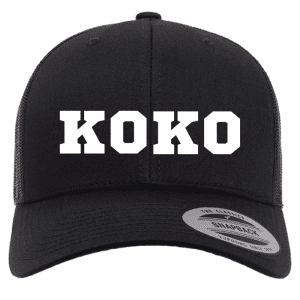 6606 Yupoong Adult Retro Trucker Cap - Black