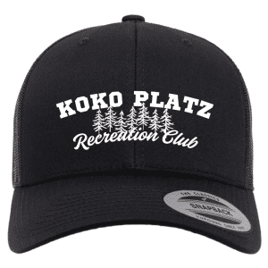 6606 Yupoong Adult Retro Trucker Cap - Black