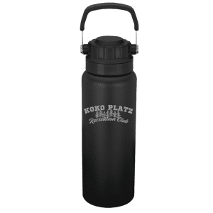 SL180PR Urban Peak 40oz Dual Top Water Bottle - Black